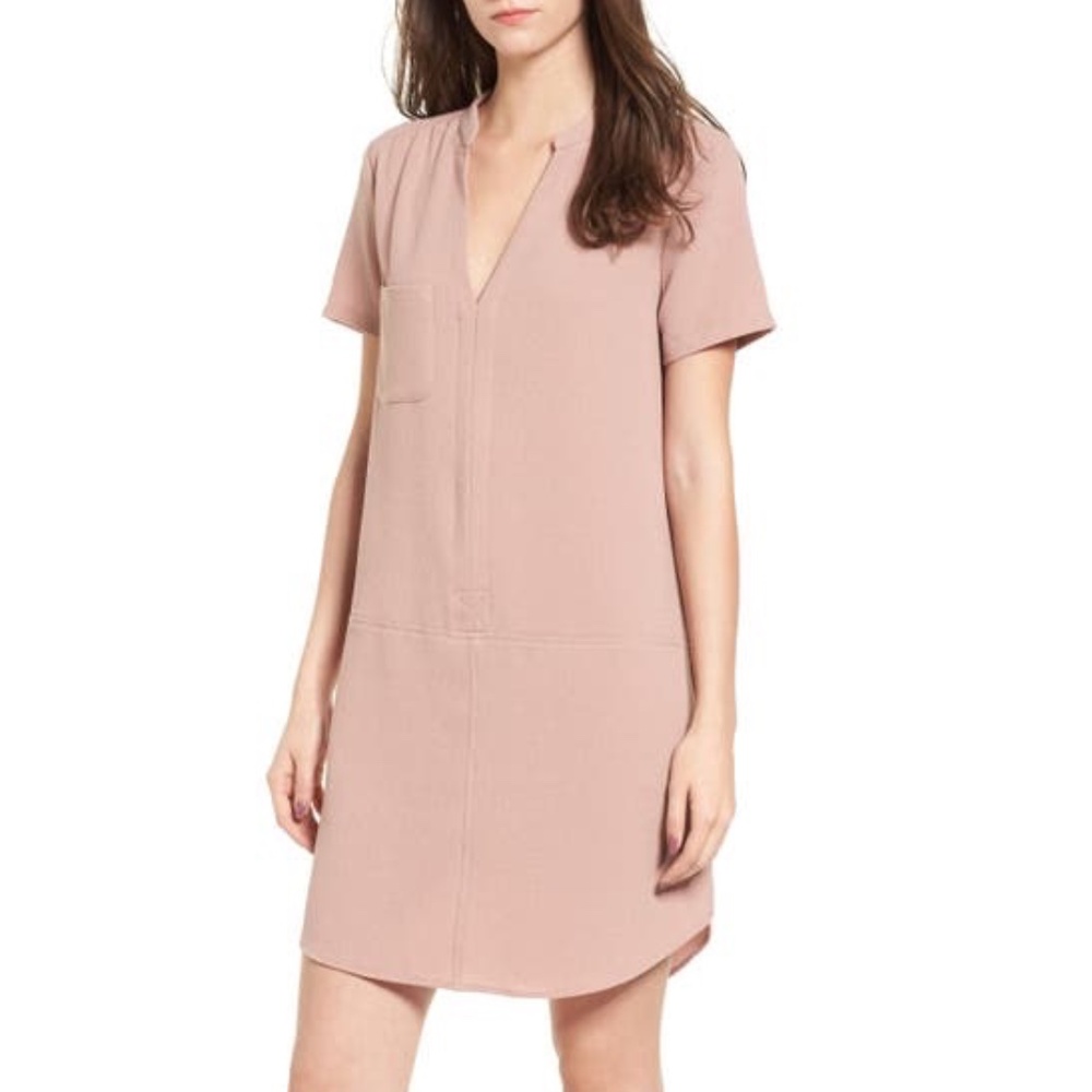 All in Favor | Blush Pink Hailey Crepe Dress NWOT | Size Small